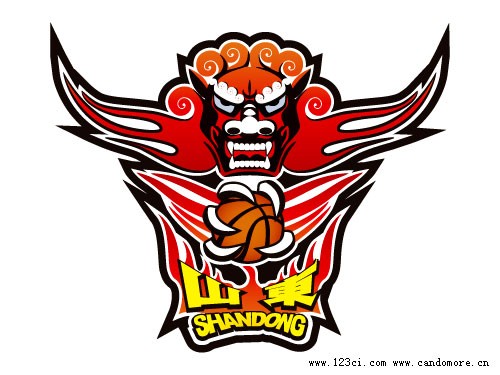 山東男籃吉祥物,籃球標志,山東黃金男籃,山東VI設(shè)計